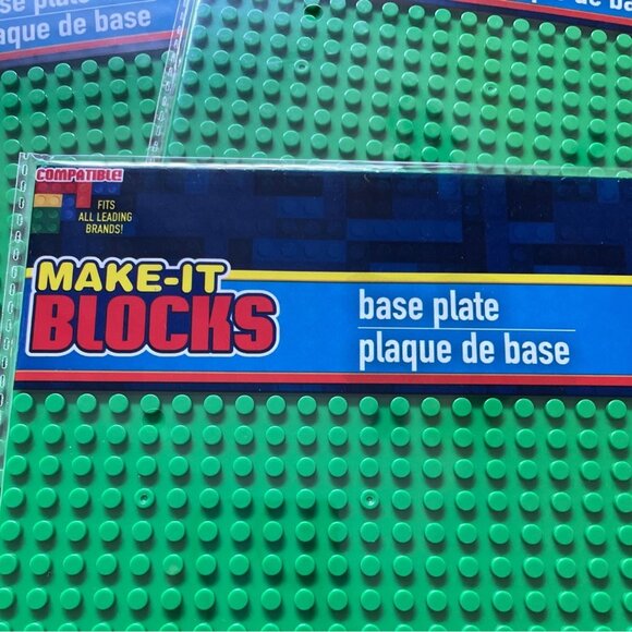 Construction Block Base Plates Set 2 Green 32 x 32 Studs u Compatible Major Bran - Picture 2 of 5